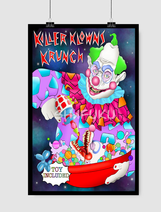 Killer Klowns Krunch Art Print